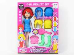 9inch Solid Body Doll Set(3S3C)