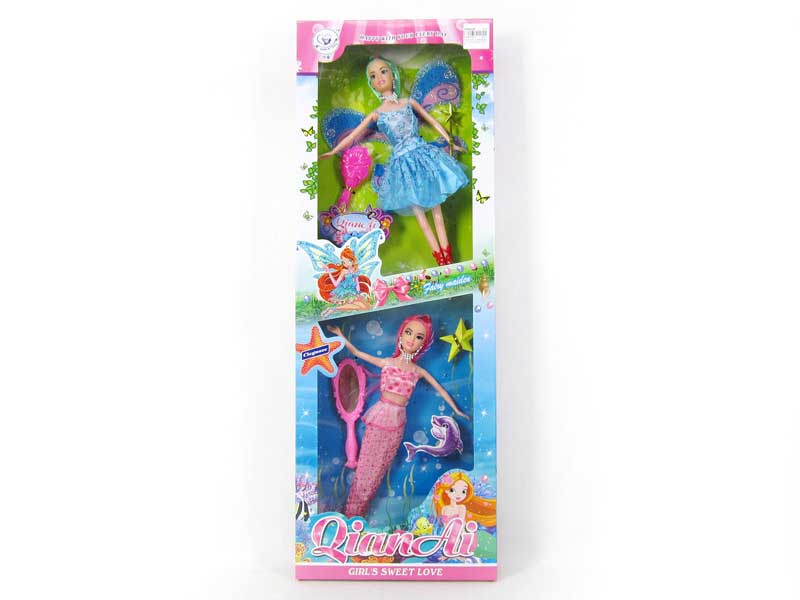 11inch Mermaid & Doll Set(2in1) toys