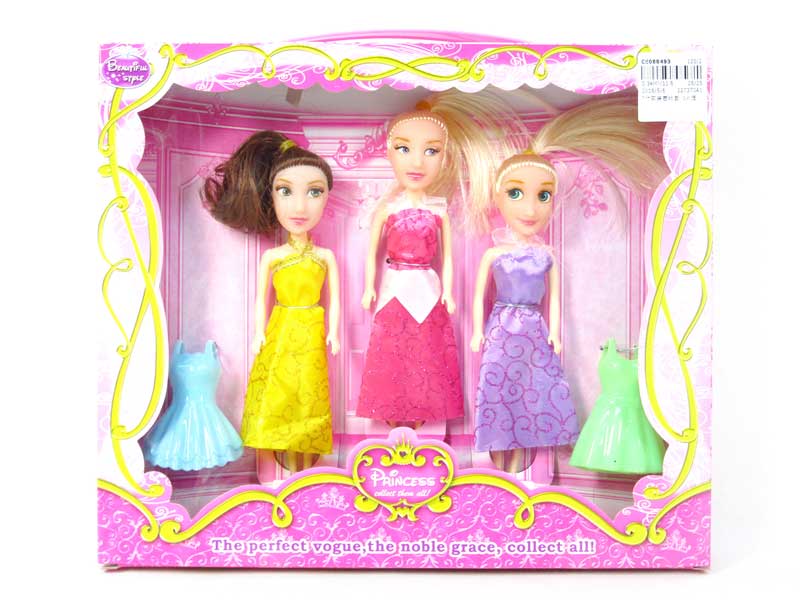 7inch Doll Set(3in1) toys