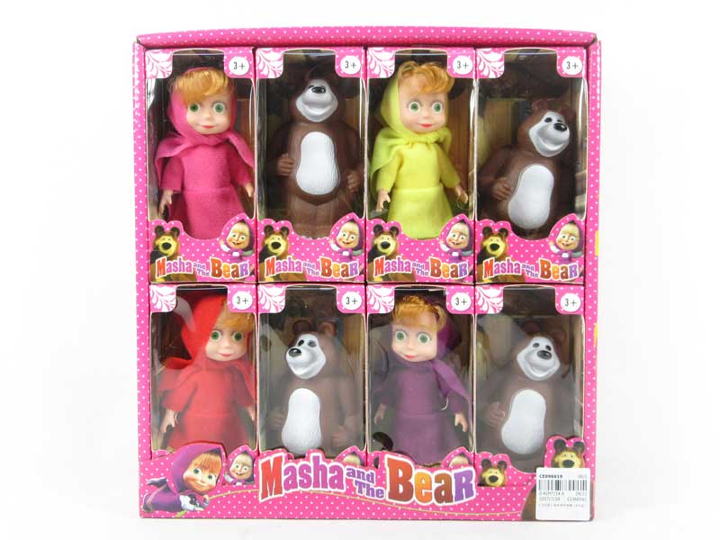 4.5inch Doll & Bear（8in1） toys