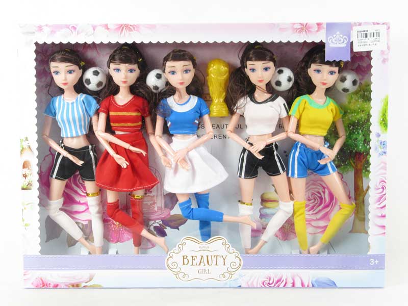 Solid Body Doll Set(5in1) toys