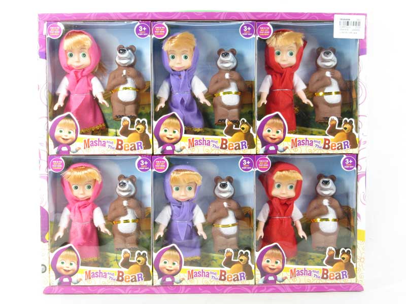 6inch Doll & Bear(6in1) toys