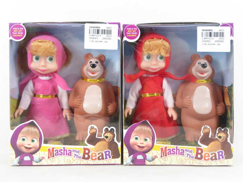 6inch Doll & Bear（2S） toys