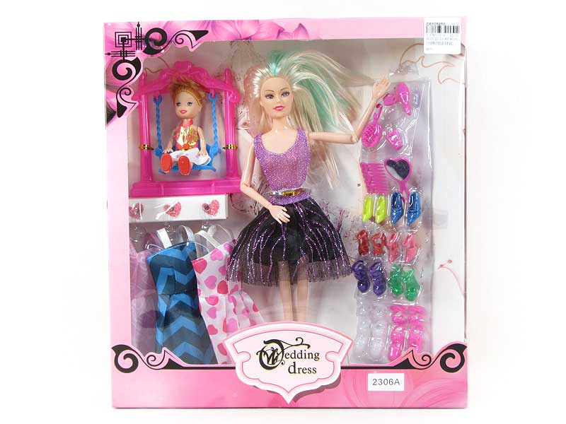 11inch Solid Body Doll Set toys
