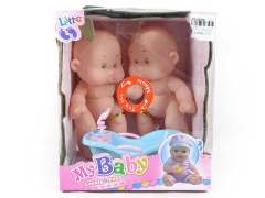 9inch Brow Doll Set(2in1)