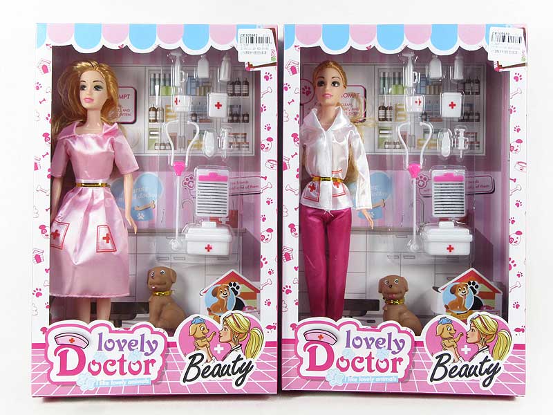 11inch Solid Body Doll Set(2S) toys