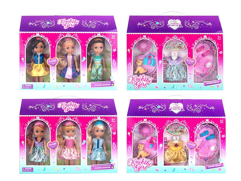 6inch Doll Set(3in1) toys