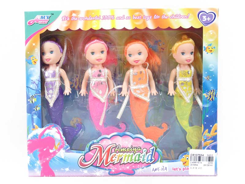 Solid Body Mermaid(4PCS) toys
