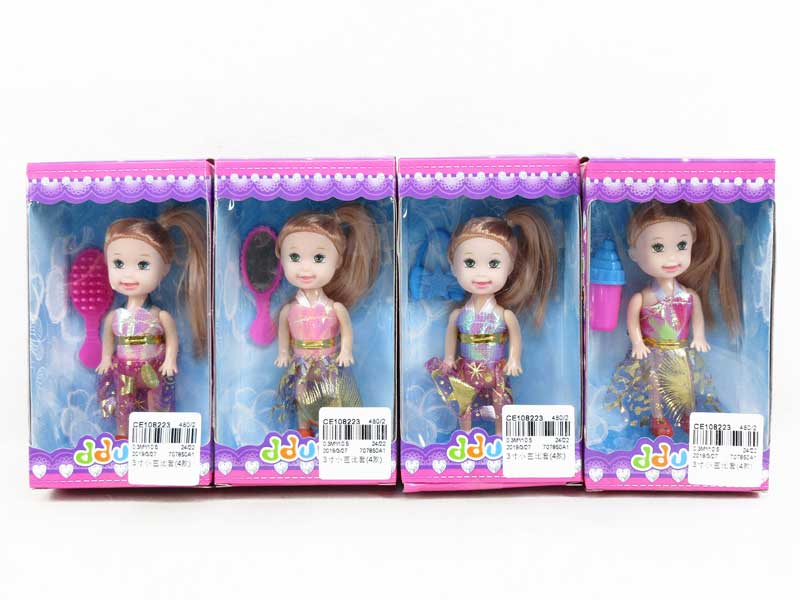 3inch Doll  Set(4S) toys