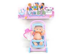 Brow Doll Set & Baby Car