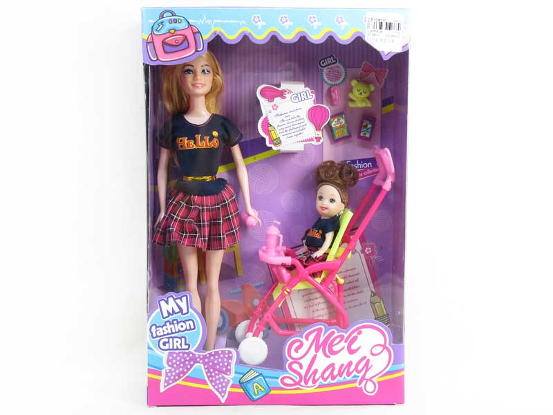 11inch Solid Body Doll Set toys