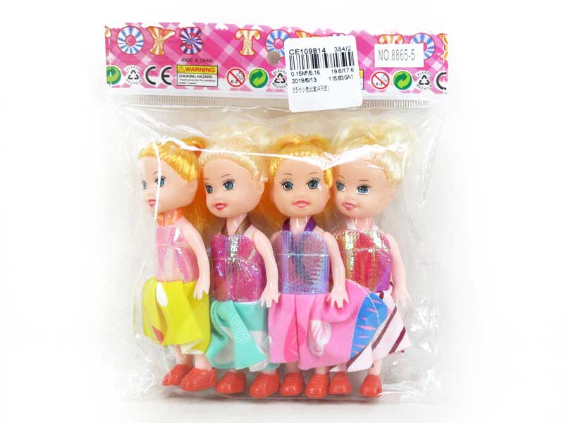3.5inch Doll Set(4in1) toys