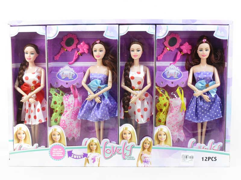 Solid Body Doll Set(8in1) toys
