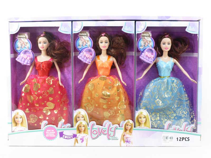 Solid Body Doll Set(6in1) toys