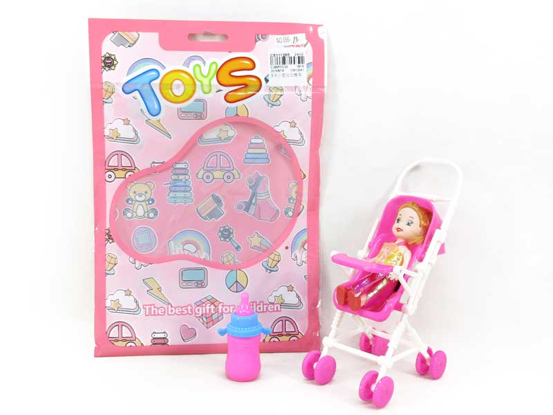 3inch Doll & Go-cart toys