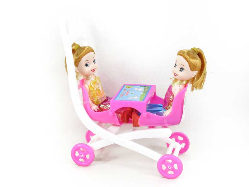 3inch Doll & Go-cart(2in1) toys