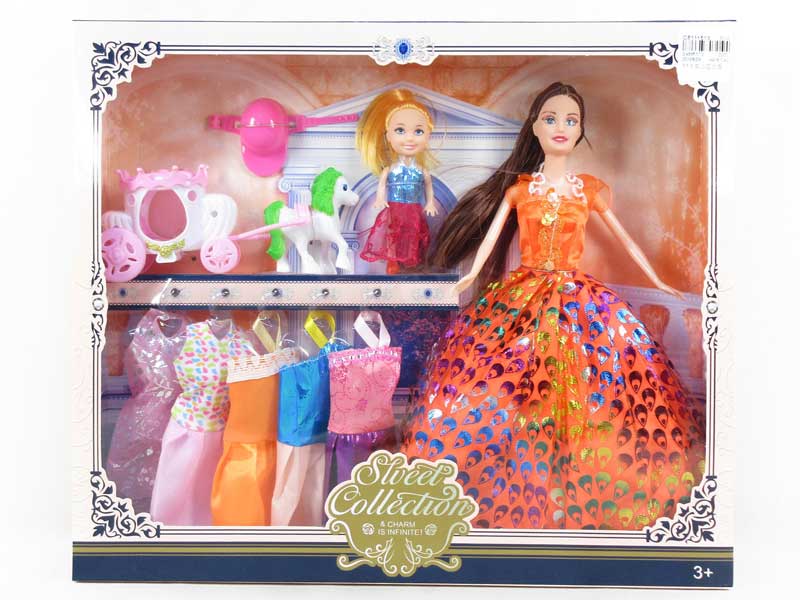 11inch Solid Body Doll Set toys