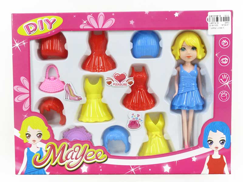 7inch Doll Set(3C) toys