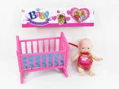 5inch Doll & Cradle