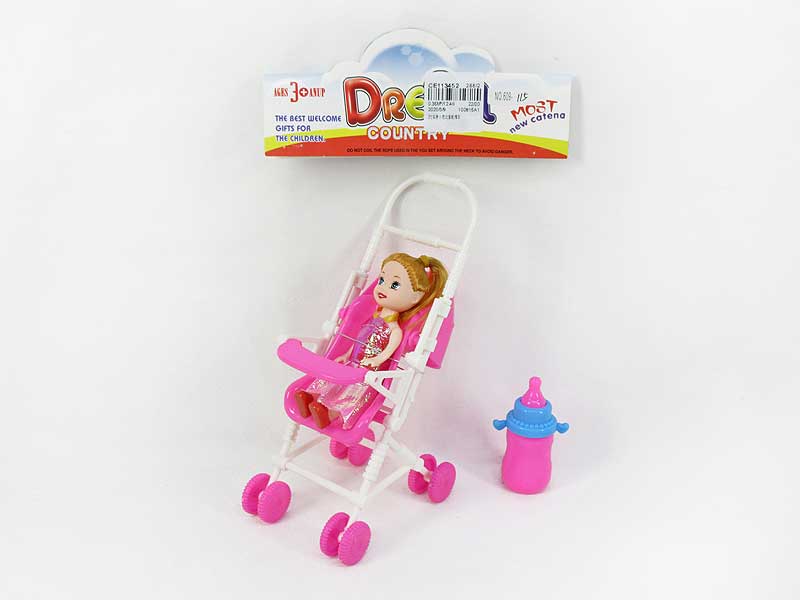 3inch Doll  Set & Go-cart toys