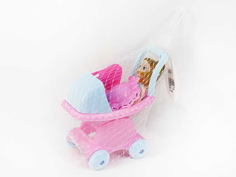 3inch Doll  Set & Go-cart toys