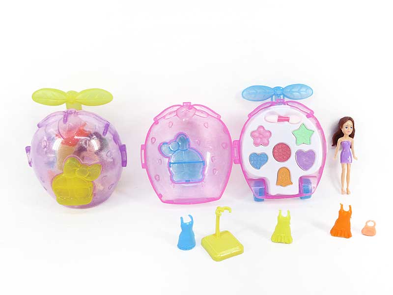 Doll Set & Cosmetics Set(2C) toys
