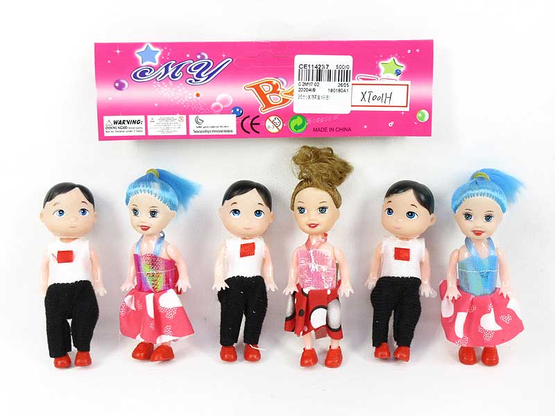 3.5inch Doll Set(6in1) toys