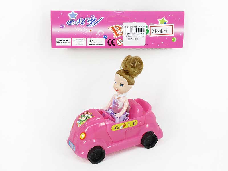 3.5inch Doll & Free Wheel Car toys