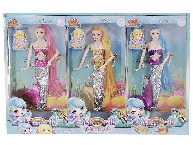11inch Solid Body Mermaid(3in1) toys