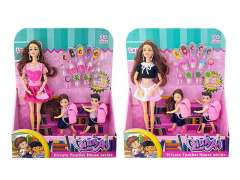 Doll Set, Solid body doll, Role play doll set, 3 in 1 doll set (2 style mix) toys