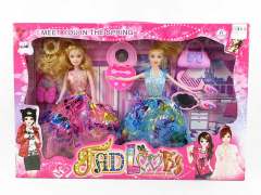 11.5inch Doll Set(2in1), solid body doll set, barbie doll set, empty body doll