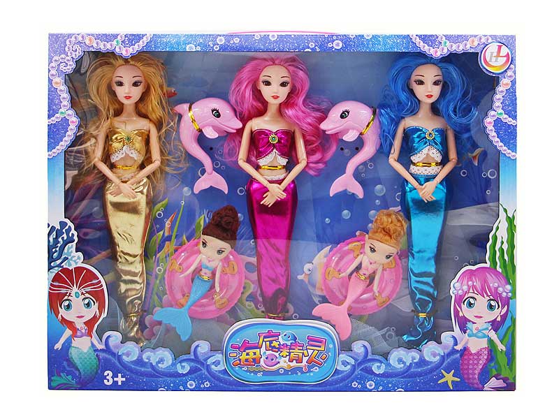 Solid Body Mermaid Set(3in1) toys