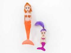19.5CM Solid Body Mermaid & 14cm Mermaid(2in1)