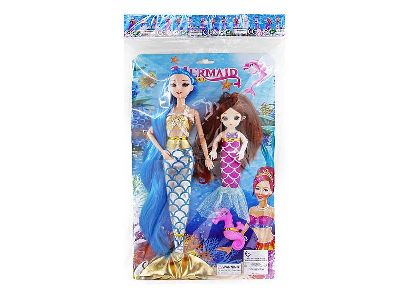 11inch Solid Body Mermaid & 6inch Solid Body Mermaid(2in1) toys