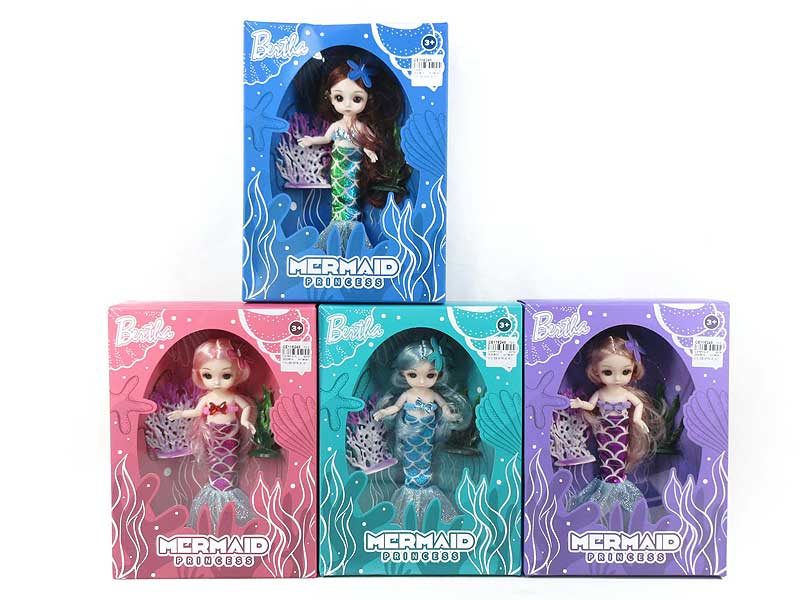 6inch Solid Body Mermaid(4C) toys