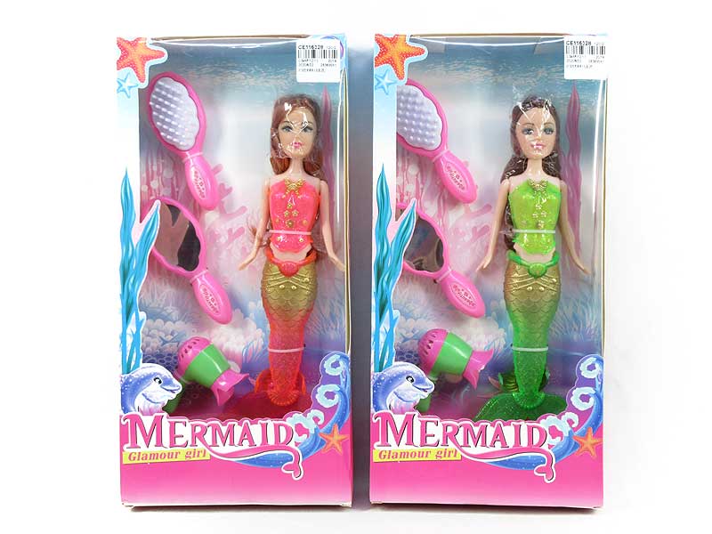 9inch Mermaid Doll Set(2C) toys