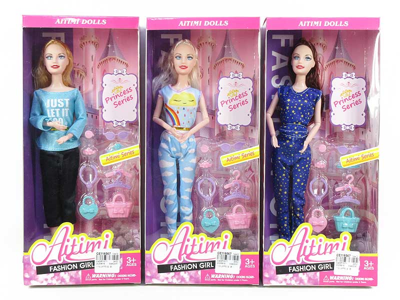 11inch Solid Body Doll Set(3S) toys