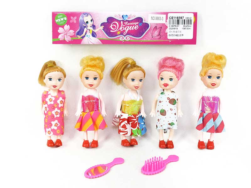 3.5inch Doll Set(5in1) toys