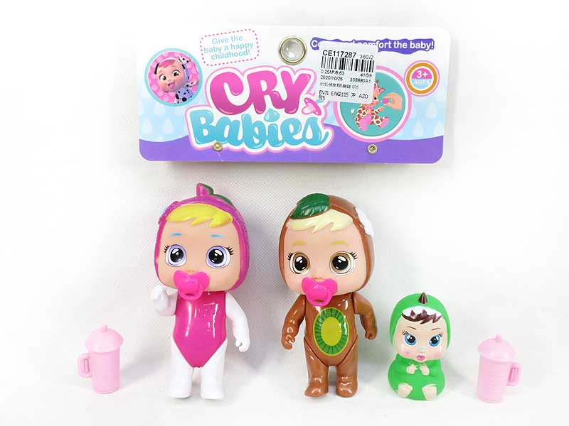 4.5inch Crying Baby Set(2in1) toys