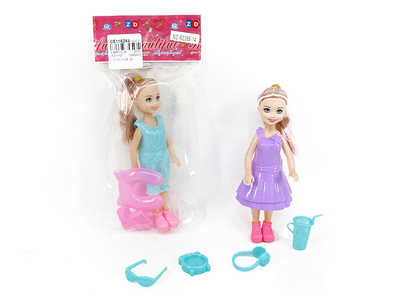 5inch Empty Body Doll Set(2S) toys