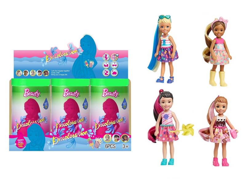 5inch Color Changing Barbie Set(6in1) toys