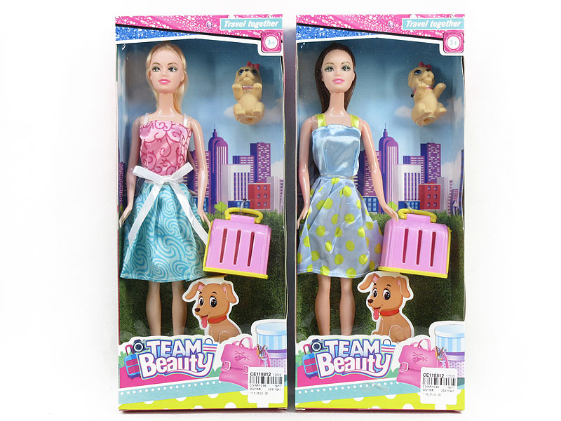 11inch Solid Body Doll Set(2S) toys