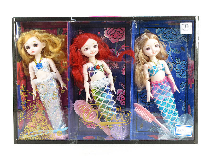 12inch Solid Body Mermaid Set(3in11) toys