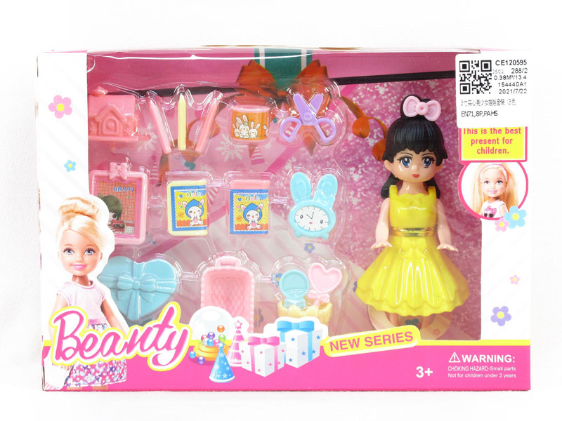 3inch Solid Body Doll Set(3C) toys