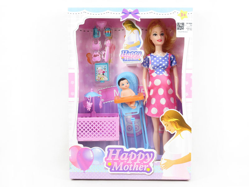 11.5inch Solid Body Doll Set toys