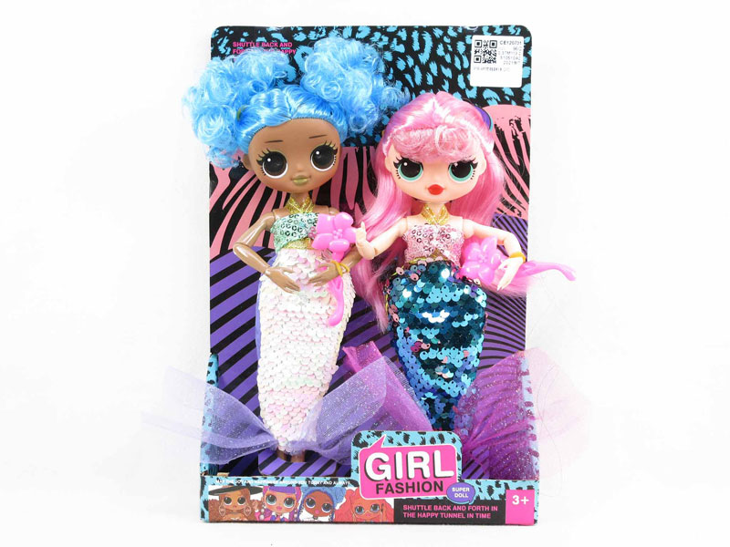 9inch Solid Body Mermaid(2in1) toys