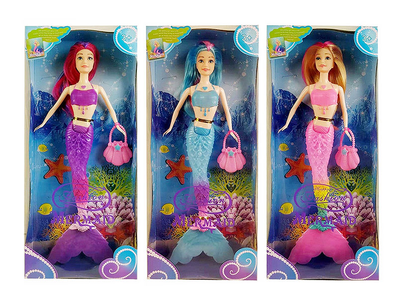 12inch Solid Body Mermaid Set(3C) toys