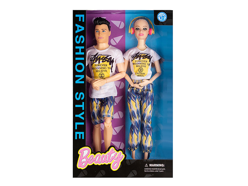 12inch Solid Body Doll & 11.5inch Solid Body Doll Set(2in1) toys