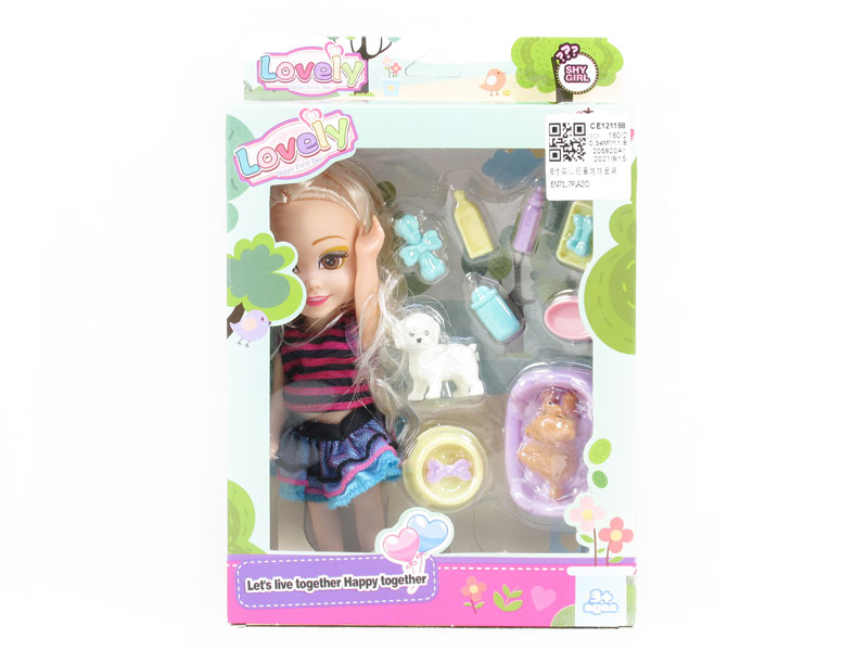 6inch Solid Body Moppet Set toys