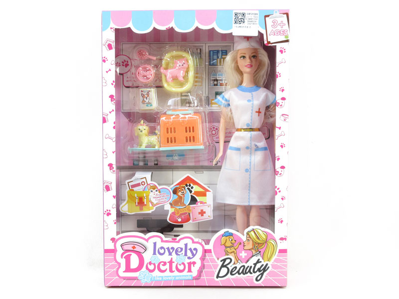11inch Solid Body Doll Set(2C) toys